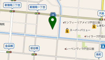 戸田市役所 公共下水道新曽ポンプ場の地図画像