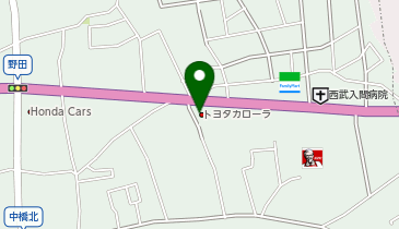 トヨタカローラ新埼玉株式会社 飯能店の地図画像