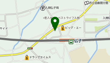 メモリーホール仏子の地図画像