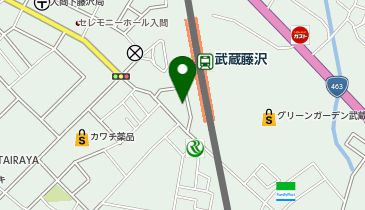 武蔵藤沢駐車駐輪場の地図画像