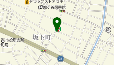 坂下化粧品店の地図画像