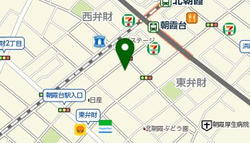メガネフラワー朝霞台店の地図画像