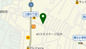 ヘアーサロンしらかばの地図画像