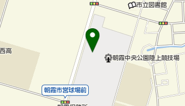 朝霞市役所 中央公園陸上競技場の地図画像