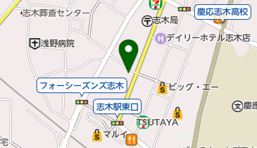 髪問屋あばれん坊志木店の地図画像