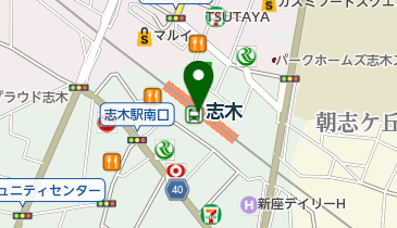京樽 志木店の地図画像