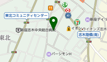 美容室ZOOイオン裏店の地図画像