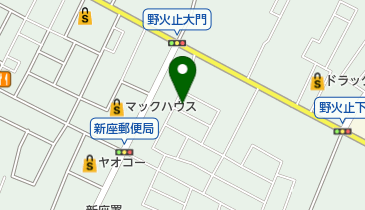 クリタ理容店の地図画像