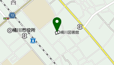 桶川市役所 桶川公民館の地図画像