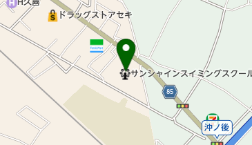 サンシャインスイミングスクール久喜の地図画像