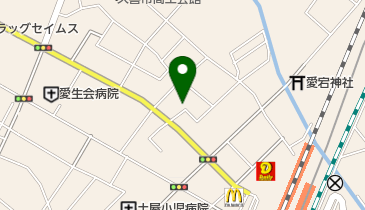 飯島理容室の地図画像