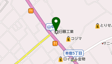 日暮工業株式会社の地図画像
