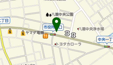 やざわ寝装の地図画像