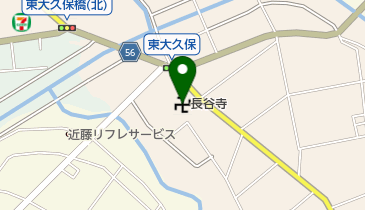 長谷寺の地図画像