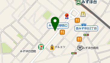 みずほ台動物病院の地図画像