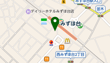TBK美容室みずほ台店の地図画像
