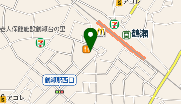 ヘア&メイク・ナップス鶴瀬店の地図画像