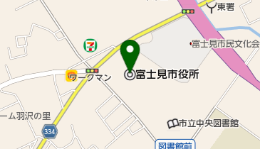 富士見市役所の地図画像
