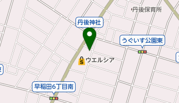 早稲田整骨院の地図画像