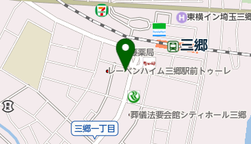 ヘアーサロンミスター三郷店の地図画像