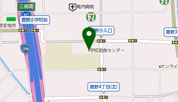 三郷市役所 鷹野学校給食センターの地図画像
