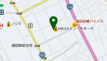 ポニークリーニング ラパーク蓮田店の地図画像