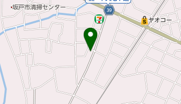 かにや坂戸店の地図画像
