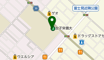 女子栄養大学 受付の地図画像