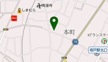 岡野理容室の地図画像