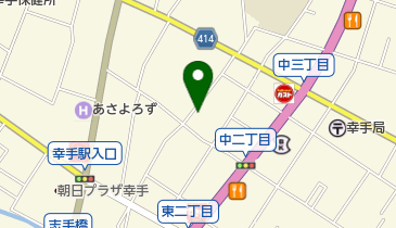 シカクボ理容店の地図画像