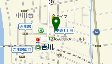 洒落工房あづまの地図画像