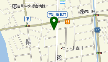 吉川耳鼻咽喉科の地図画像