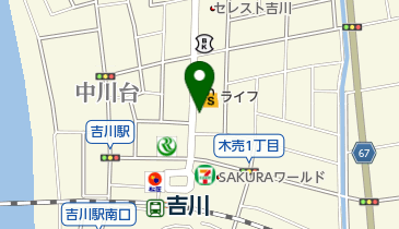 アイネット吉川店の地図画像