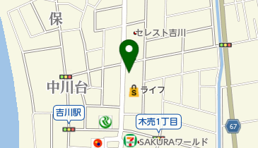 恵和メガネの地図画像