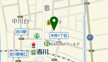 ファミリーサロンアージュ 吉川店の地図画像