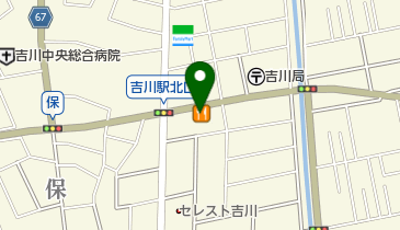 上海菜館 吉川店の地図画像