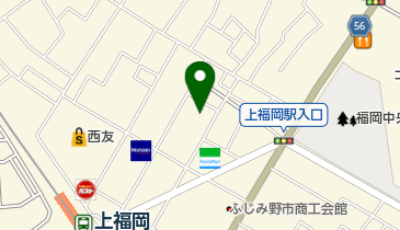 力酒蔵上福岡店の地図画像