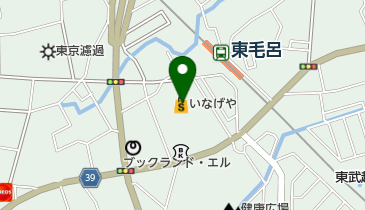 クリーニングしらぎくいなげや毛呂店の地図画像