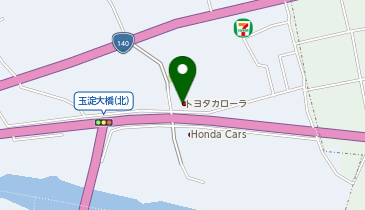 トヨタカローラ新埼玉株式会社寄居店の地図画像