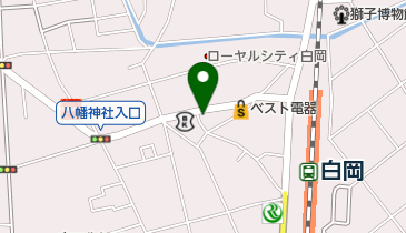 美容室ミラクルヘアー 白岡店の地図画像