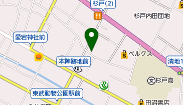 フラワークリーニングの地図画像