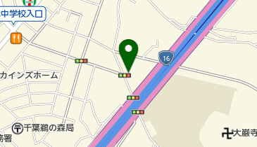 大巌寺ドライクリーニング店の地図画像