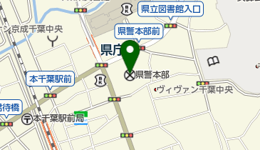 共同通信社千葉支局 県警記者クラブの地図画像