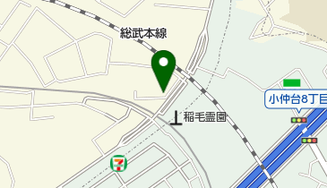 検見川聖書バプテスト教会の地図画像