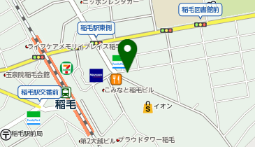 日焼けサロンサンラウンジ稲毛店の地図画像