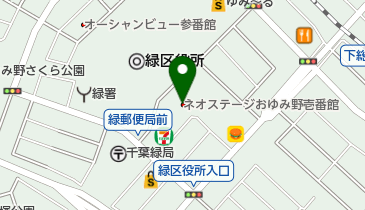 ネオステージおゆみ野壱番館管理室の地図画像