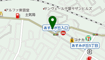 ヘアーオフ土気店の地図画像