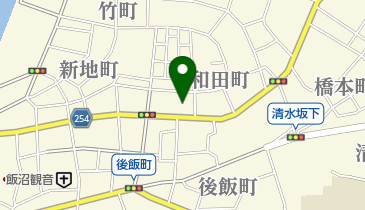 ワコールショップせきねの地図画像