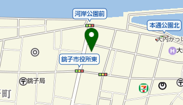 三心ゼミナール銚子教室の地図画像