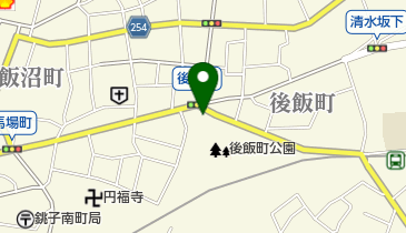 八百富青果店の地図画像